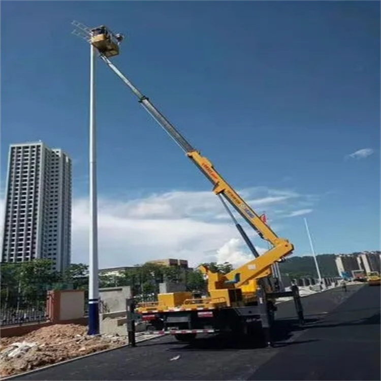 长征镇维修路灯的曲臂升降车出租